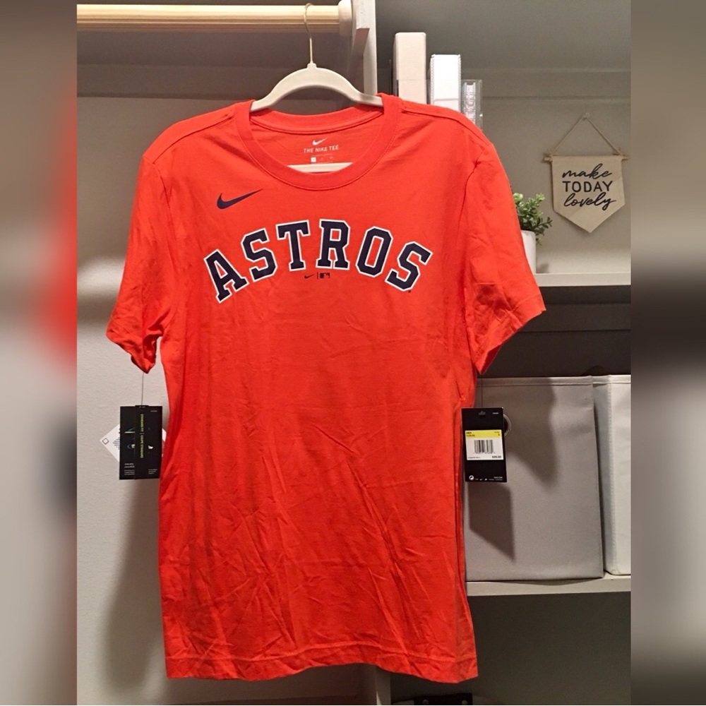 NWT Nike MLB Houston Astros George Springer #4 Shirt ORANGE Sz S NWT
